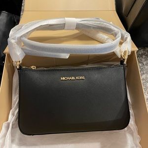 Michael Kors Jet Set Travel Medium Pouchette Crossbody Bag